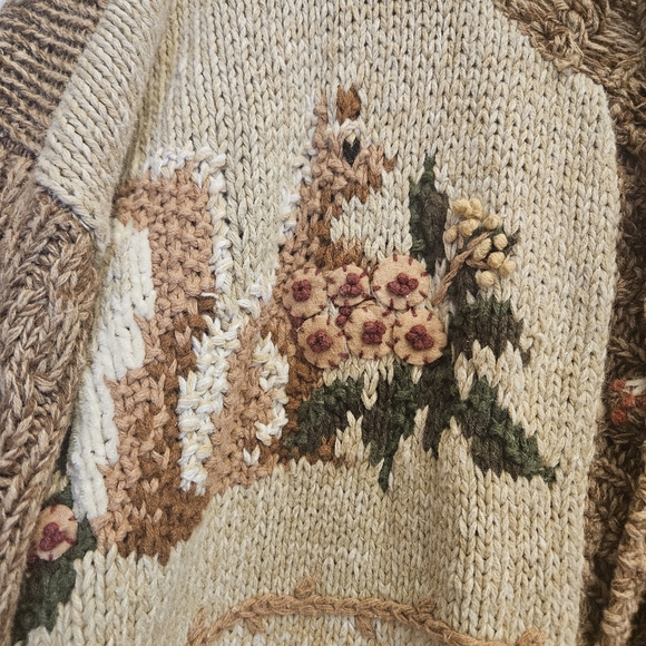 Heirloom Collectibles Womens Plus Cardigan 22/24 Fall Autumn Teacher Knit Vtg - Picture 11 of 13